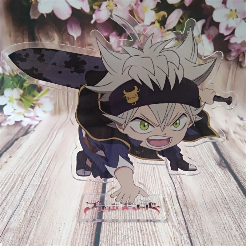 

Anime Black Clover Asta Stand Plate Cartoon Figure Character Model Prop