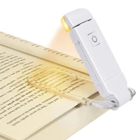 led adjustable brightness portable bookmark reading light usb rechargeable book reading light eye protection clip book light