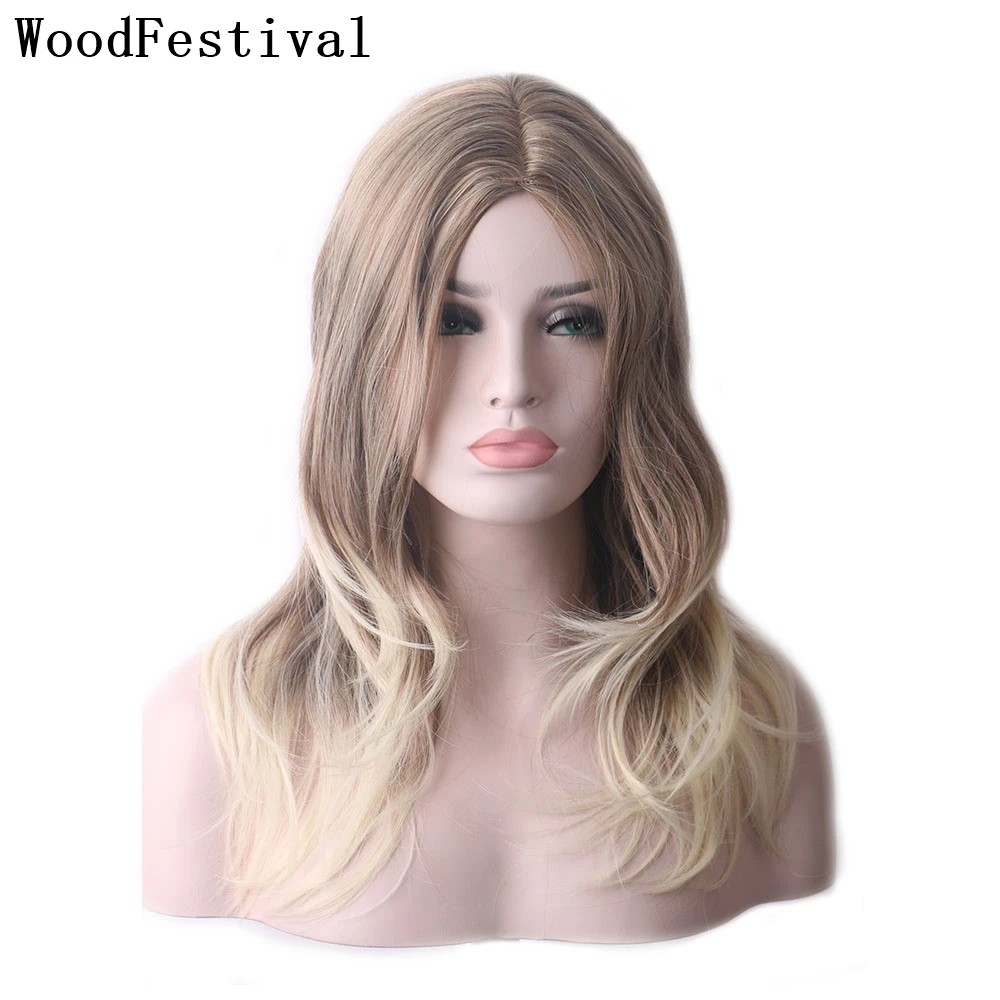 Парик для косплея средней длины из синтетического фиолетового светлого волоса |