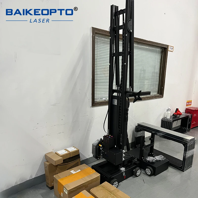 Фото Вертикальный принтер для 3D-печати на стенах BK-UP200S UV CMYKW с двумя печатающими головками DX10, высокоточный 3D-принтер для фоновых стен и телевизионных панелей. №1