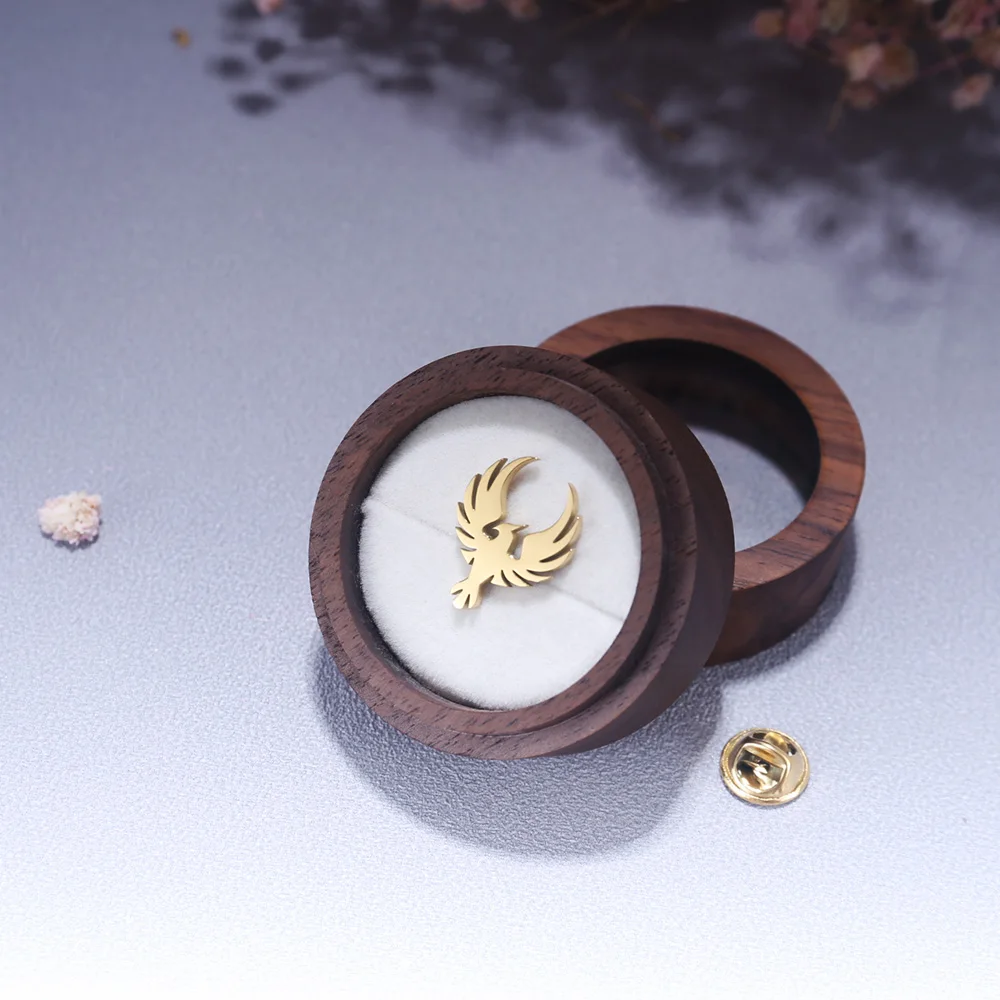 Классическая брошь с тотемом Феникса Tangula из нержавеющей стали мужской амулет