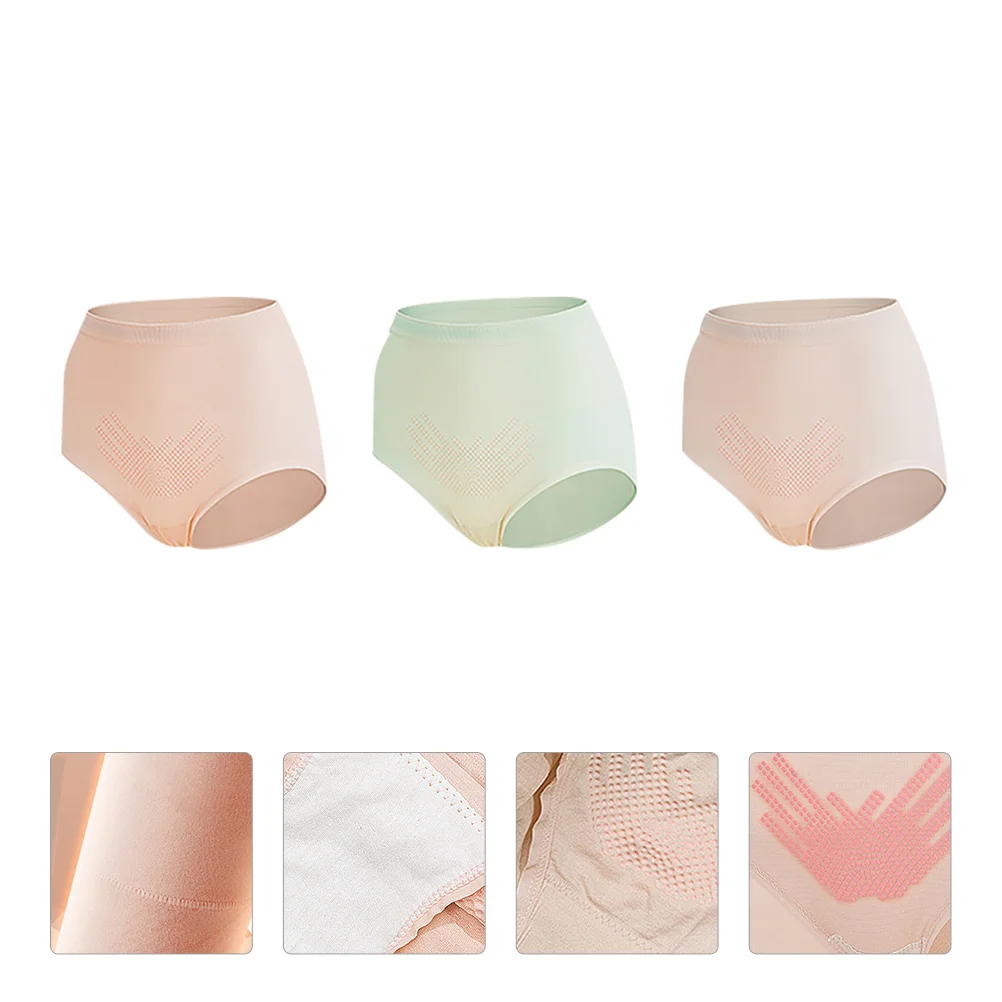 

3 Pcs New Pants Warm Abdomen Tummy High Cut Briefs For Women High Waisted Knickers Women Cotton Breathable Undershorts Women's