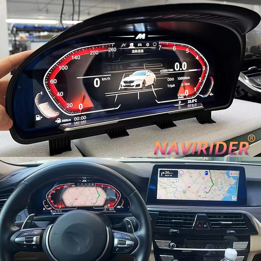 

Автомобильный ЖК-дисплей для BMW 5 серии X5 7 серии F10 F15 F01, карта кластера ЖК-панели, несколько красочных UI-дисплеев высокой четкости