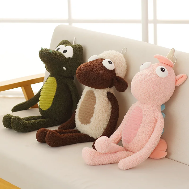 Девочки используют единорог плюшевые игрушки овец крокодилы мягкие для