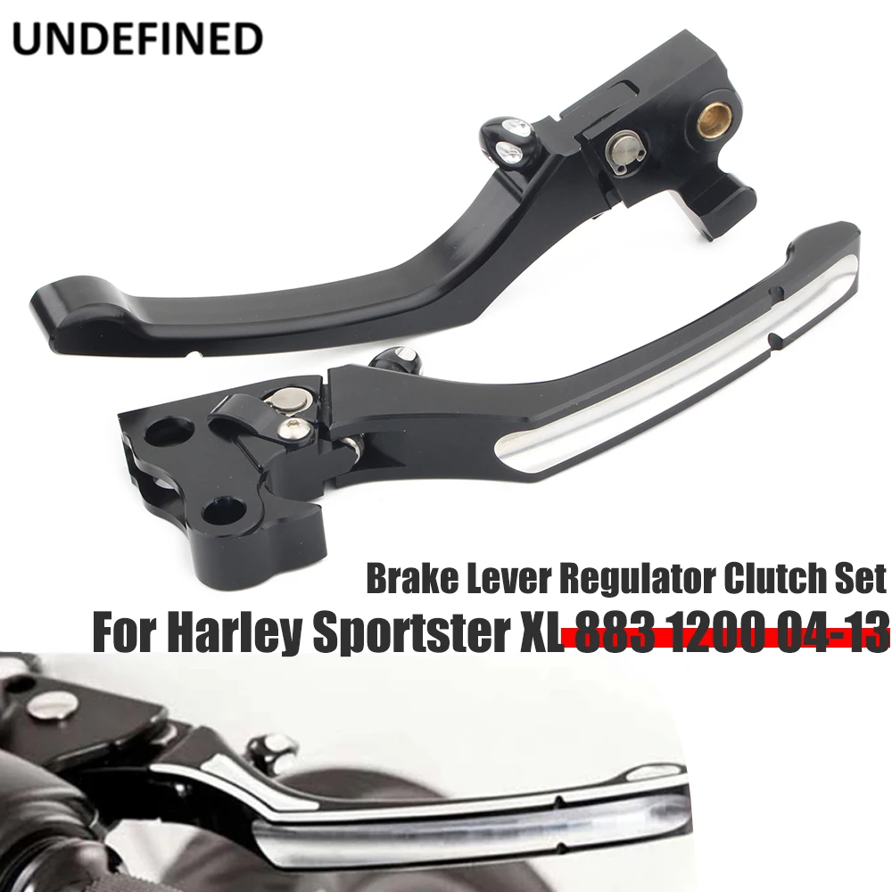 

Adjustable Brake Lever Regulator Clutch Set Black For Harley Sportster XL 883 1200 2004-2010 2011 2012 2013 Motorcycle Aluminum