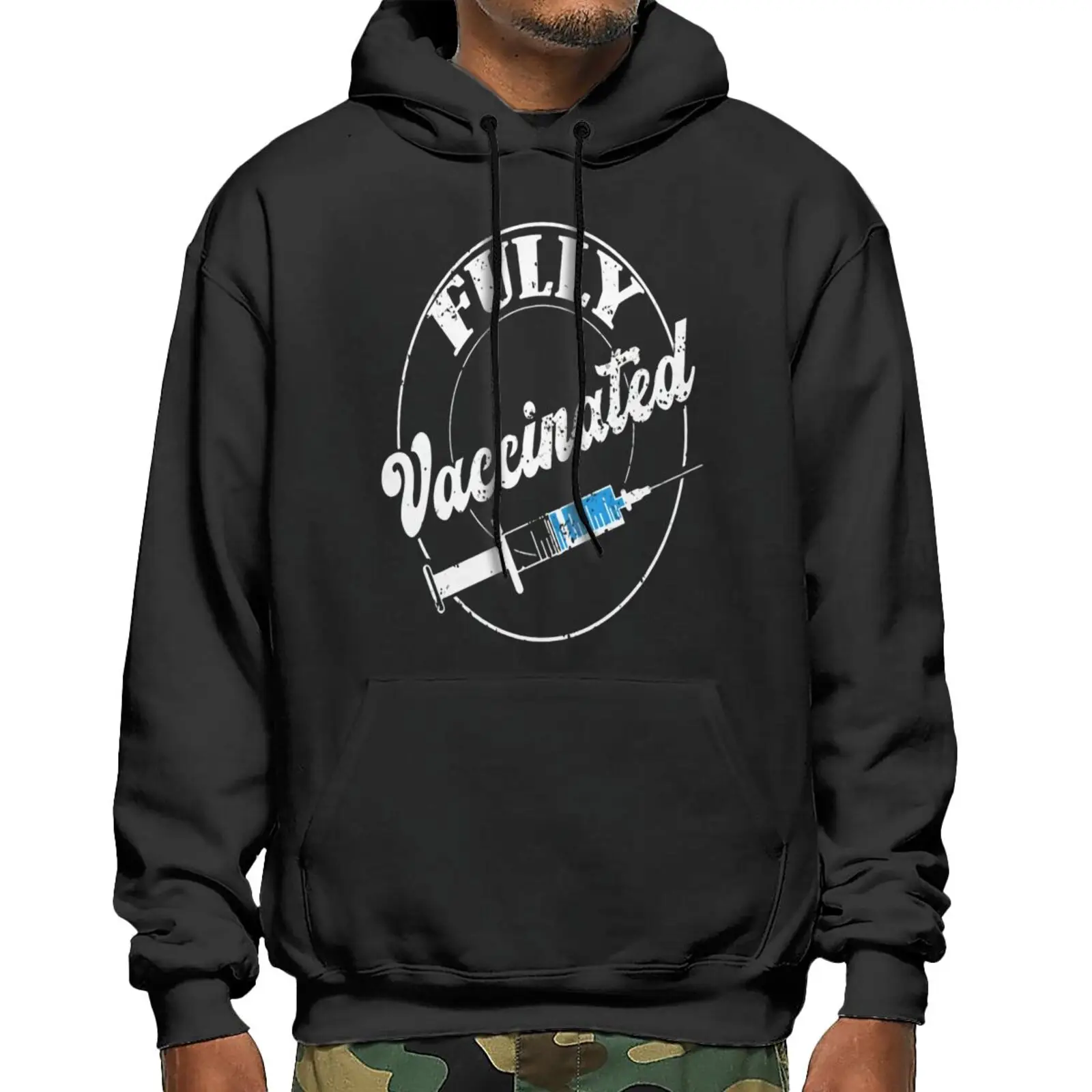 

Fully Vaccinated Uni Sweatshirts Hoodies Hooded Sweatshirts Men's Sweatshirt Women's Hoodie Oversized Hoodie Hoodies For Women