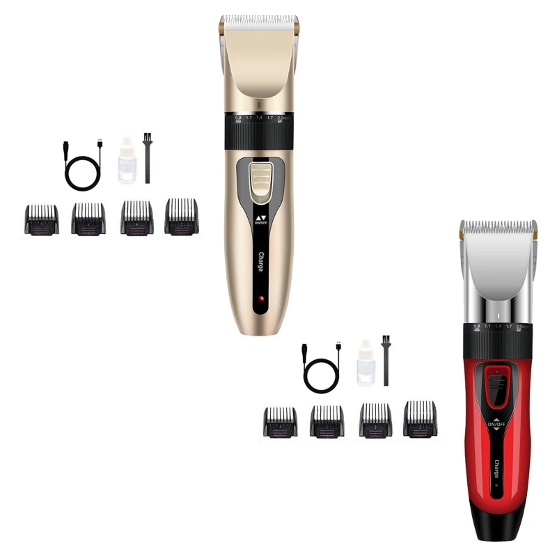 

E9LD Dog Clippers Set for Grooming Recharge Pet Hair Clipper Professional Trimmer Supplies Electric Shaver Tool for Pet