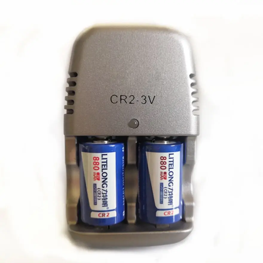 Camera Rechargeable Battery + 1pcs Cr2 Battery Charger