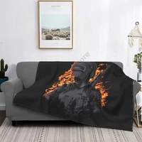 new pubg super warm flannel personality blanket adultkids for sofa bed office