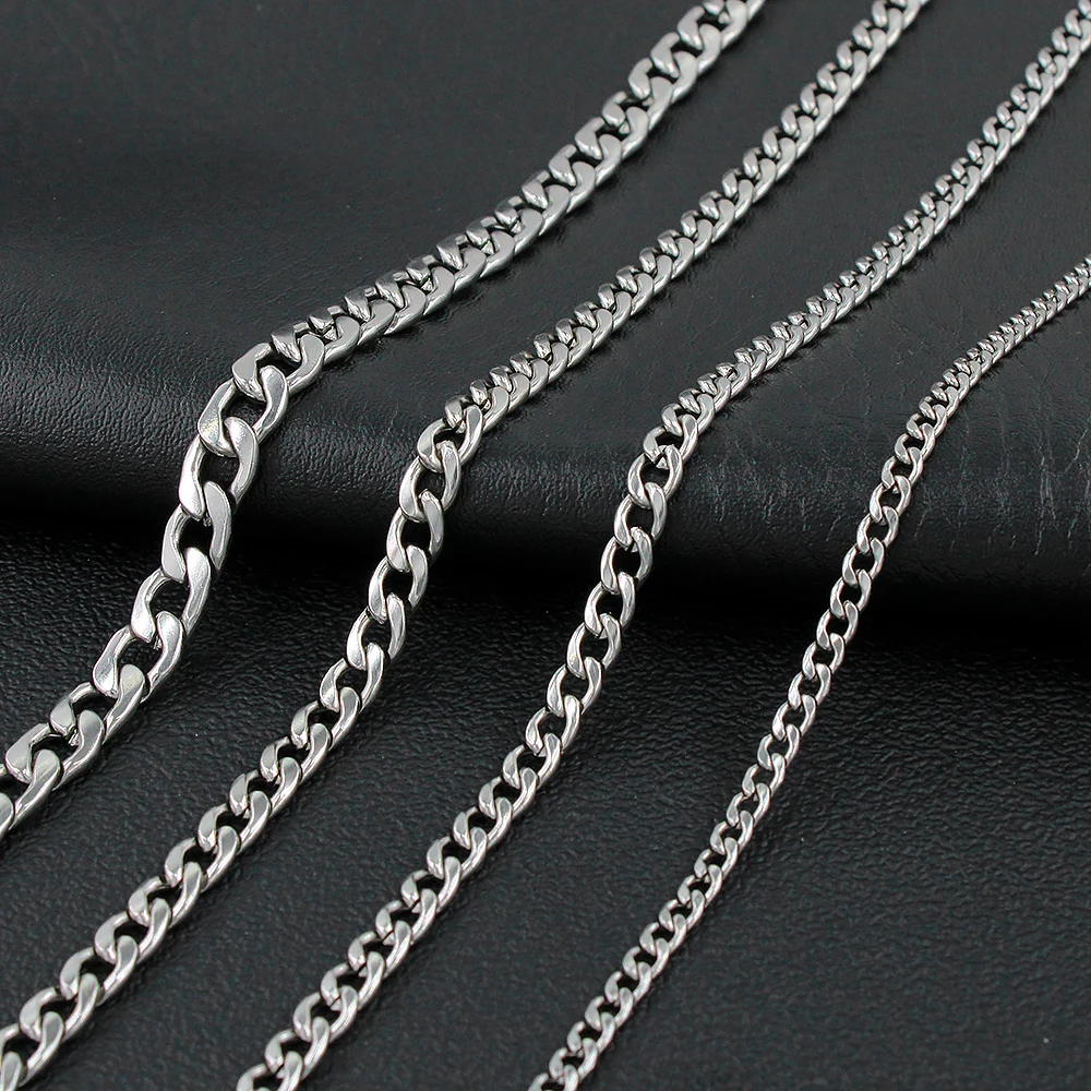 Ювелирные изделия из водонепроницаемой нержавеющей стали кубинские звенья цепи