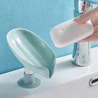 leaf shaped soap holder shower soap shelf bath soap box vertical suction cup laundry soap dish storage gadget bathroom supplies