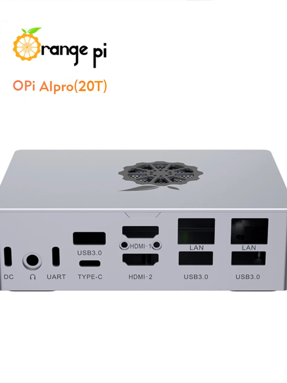 Макетная плата OrangePi AIPro 20T с металлическим корпусом (может использоваться только