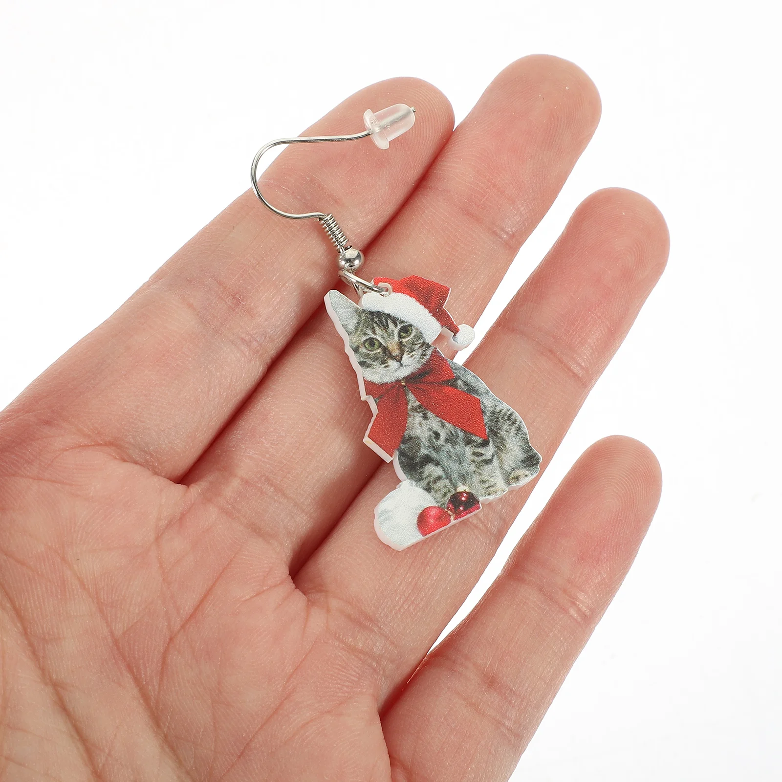 Серьги с изображением кота ювелирные изделия серьги рождественский аксессуар