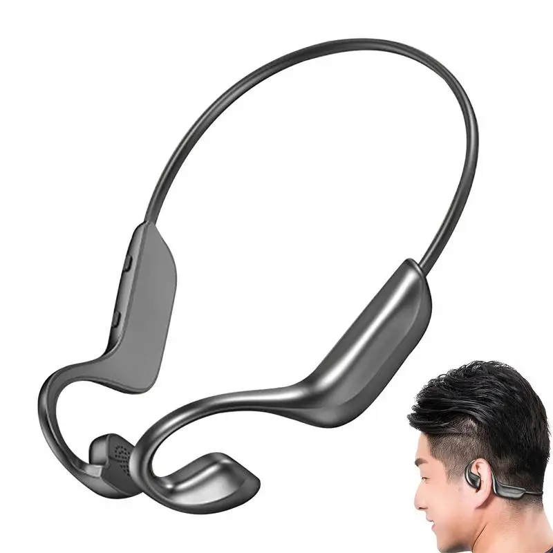 

Headphones Bone Conduction Headphone Waterproof Wireless 5.0 Headset With Microphone For Sports Driving Online Meeting