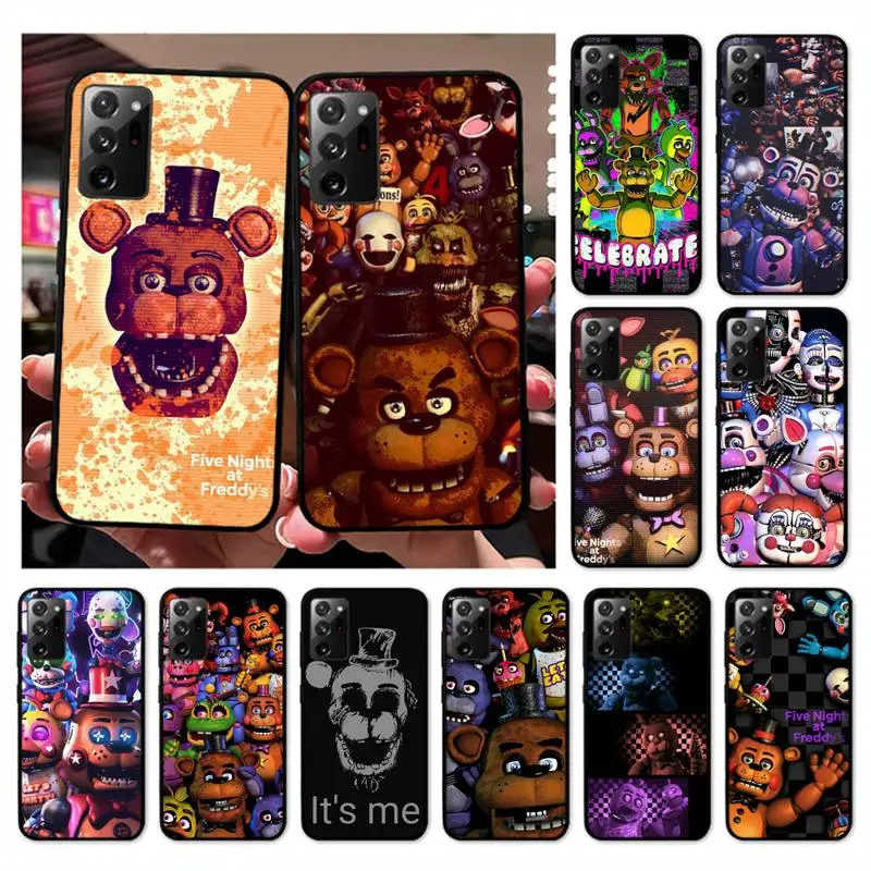 

Five-Nights-At-Freddyss Bear Phone Case for Samsung Note 5 7 8 9 10 20 pro plus lite ultra A21 12 72 cover