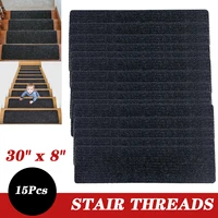 15pcsset stair tread carpet mats self adhesive floor mat step staircase non slip pad door protection cover pads home decor