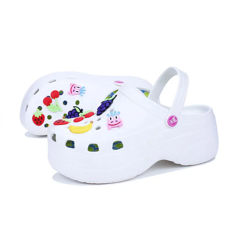 Beach Slippers Summer Anti Slip Toe Slippers Soft Sole Trend Indoor Sandals Drag Hole Shoes Female Slippers Female External Wear