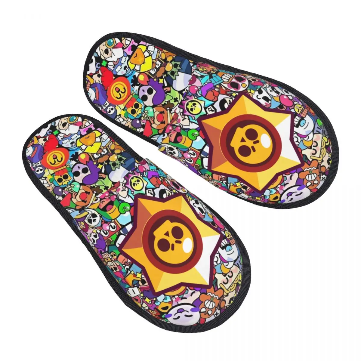 Brawll Emz Spike Squeak тапочки Нескользящие игровые мультяшные мягкие домашние меховые