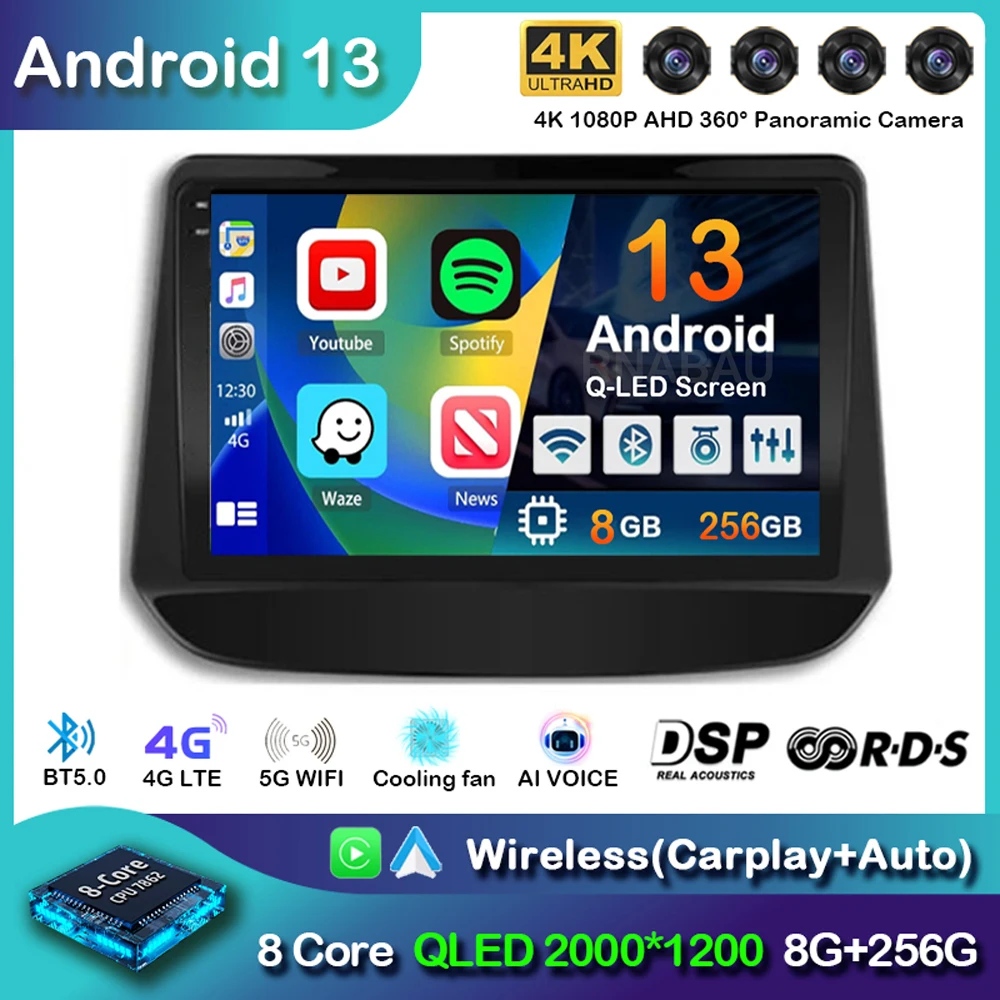 Автомагнитола для автомобиля Holden Android 13 с GPS мультимедийным видеоплеером 2din Chevrolet