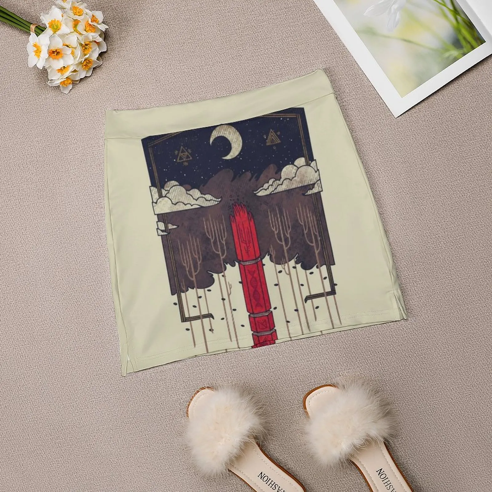 Женская юбка с обелиском The Lost модная Корейская Легкая летняя рамкой в виде