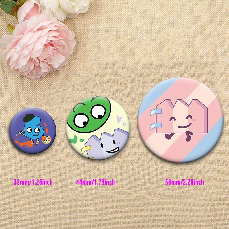 Six Painter BFDI TPOT изысканные булавки милые аниме броши капля готический мультяшный значок аксессуары для рюкзака ювелирные изделия подарки ручной работы (art.: 3920d246ac6ba) - 3920d246ac6ba