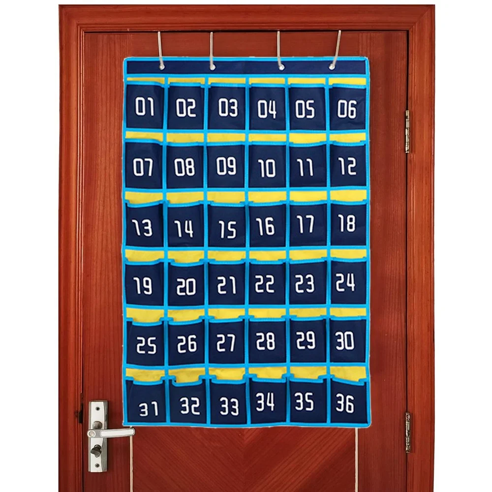 36 пронумерованная карманная диаграмма подвесная сумка для хранения мобильного