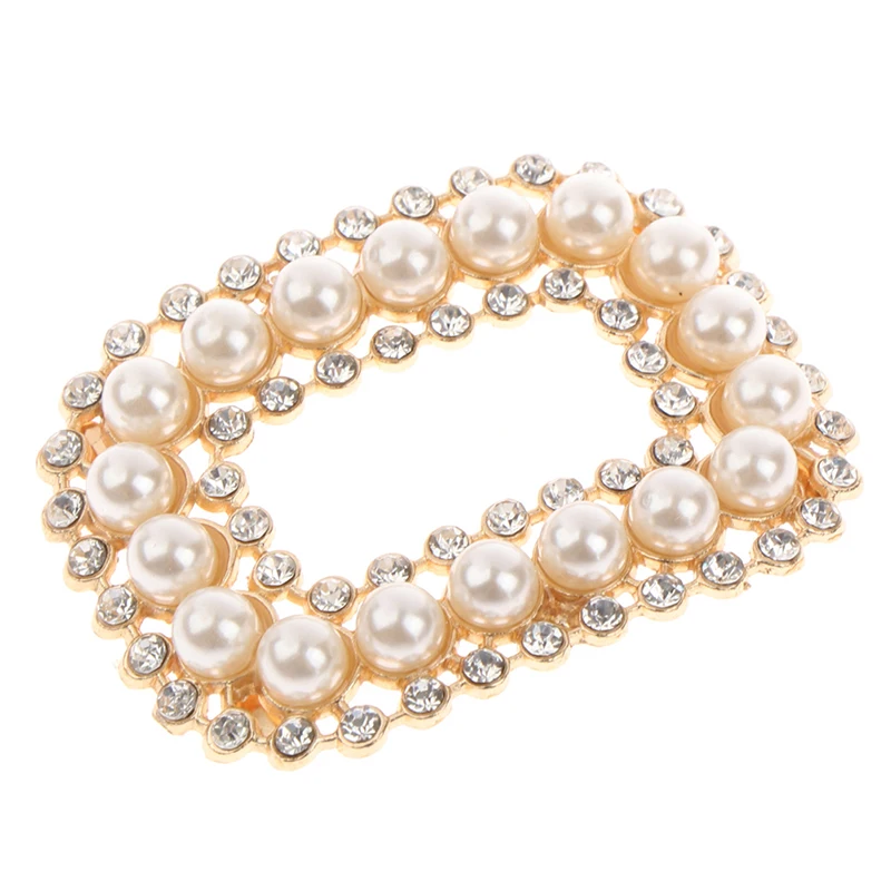 

1PCS High Heel Clips Faux Pearl Square Shoe Clip Shoes Decoration For Women Wedding Bride Decor Accessorie