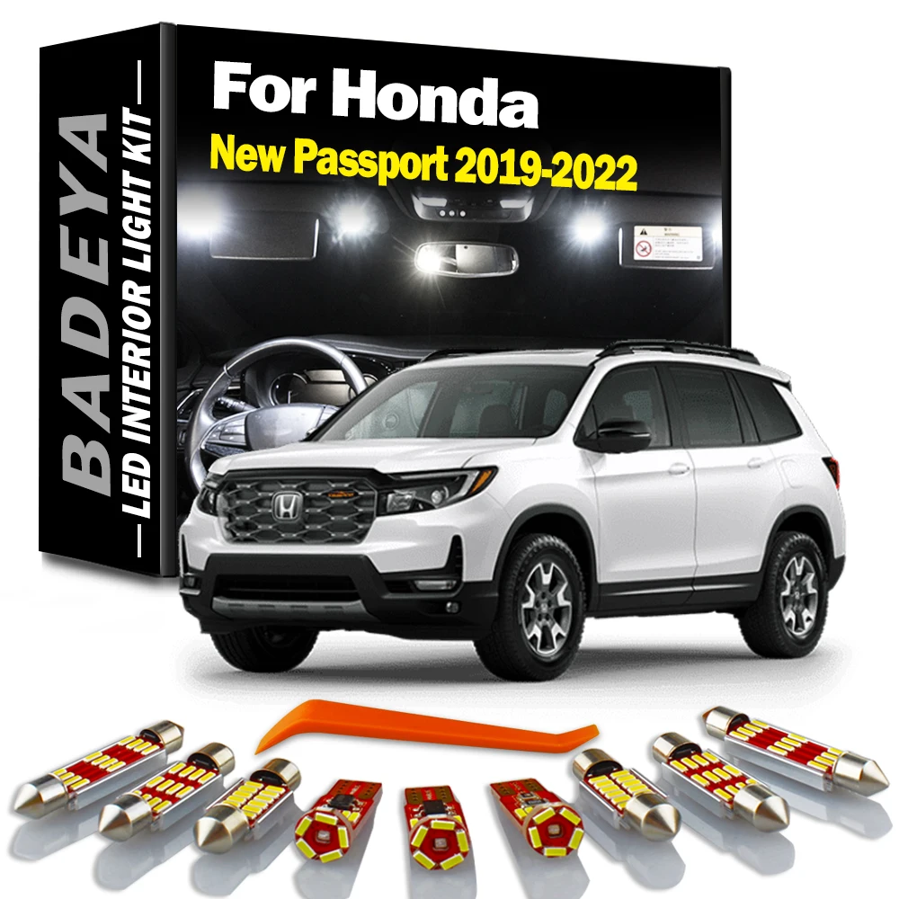 

17 шт., Автомобильные светодиодные лампы для чтения, для Honda Passport 2019 2020 2021 2022