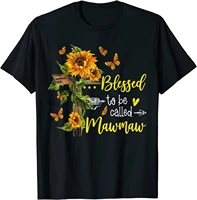 blessed to be called mawmaw sunflower mothers day t shirt