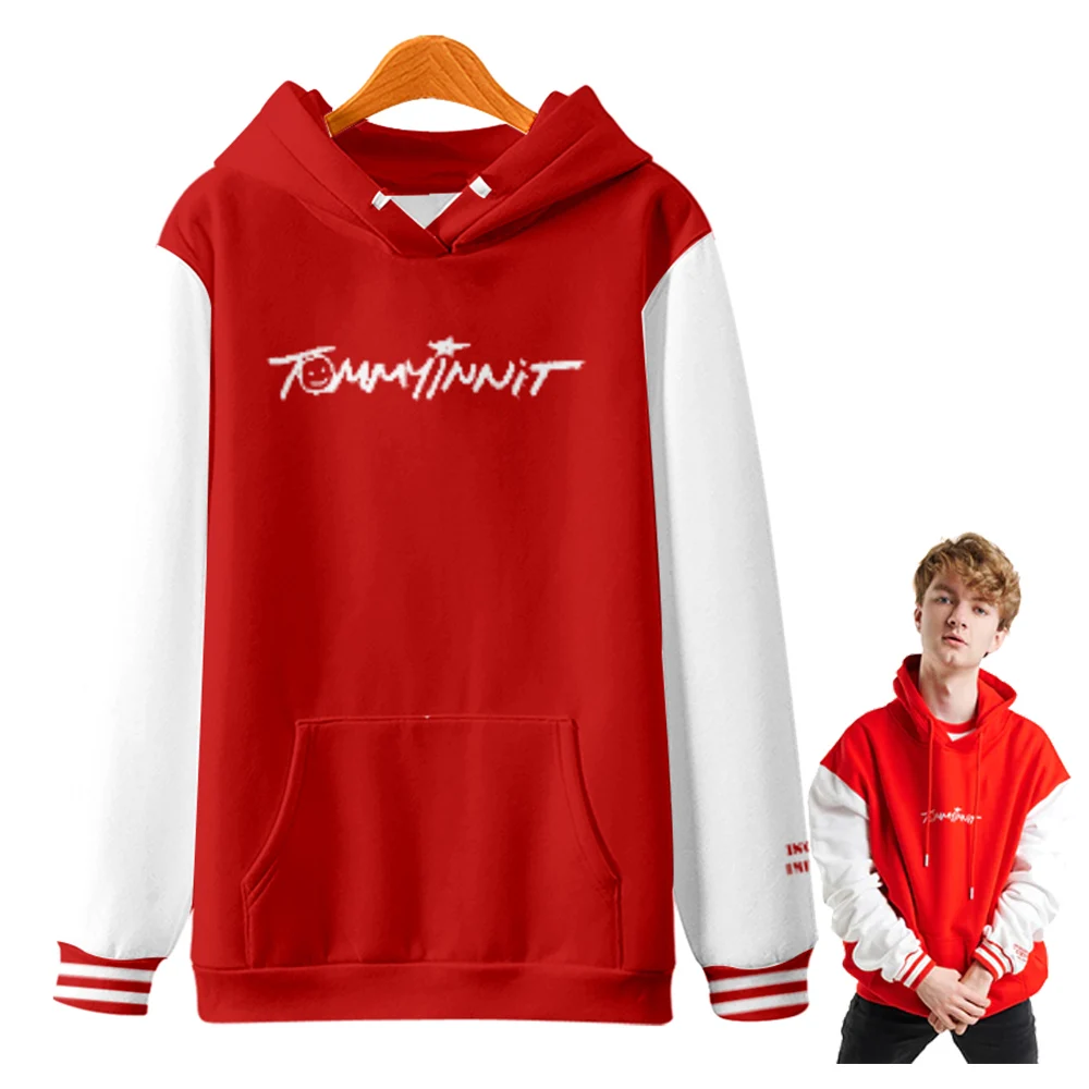 TommyInnit Baseball Hoodie Dream Team SMP Merch Long Sleeve Woman Man Sweatshirt Free Shipping 2022 Casual Style Couple Clothes