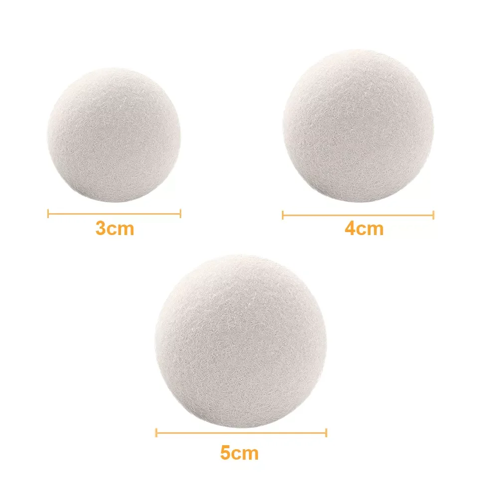 

Wool Dryer Balls Reusable Softener 3-5cm Laundry Ball Home Washing Balls Wool Wrinkle Dryer Balls Washing Machine