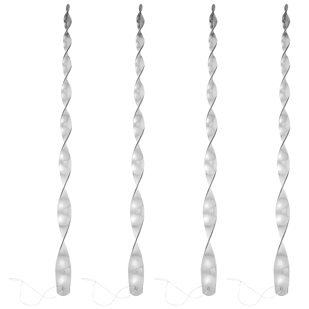 

4pcs Scare Hanging Bird Devices Birds Spiral Rods