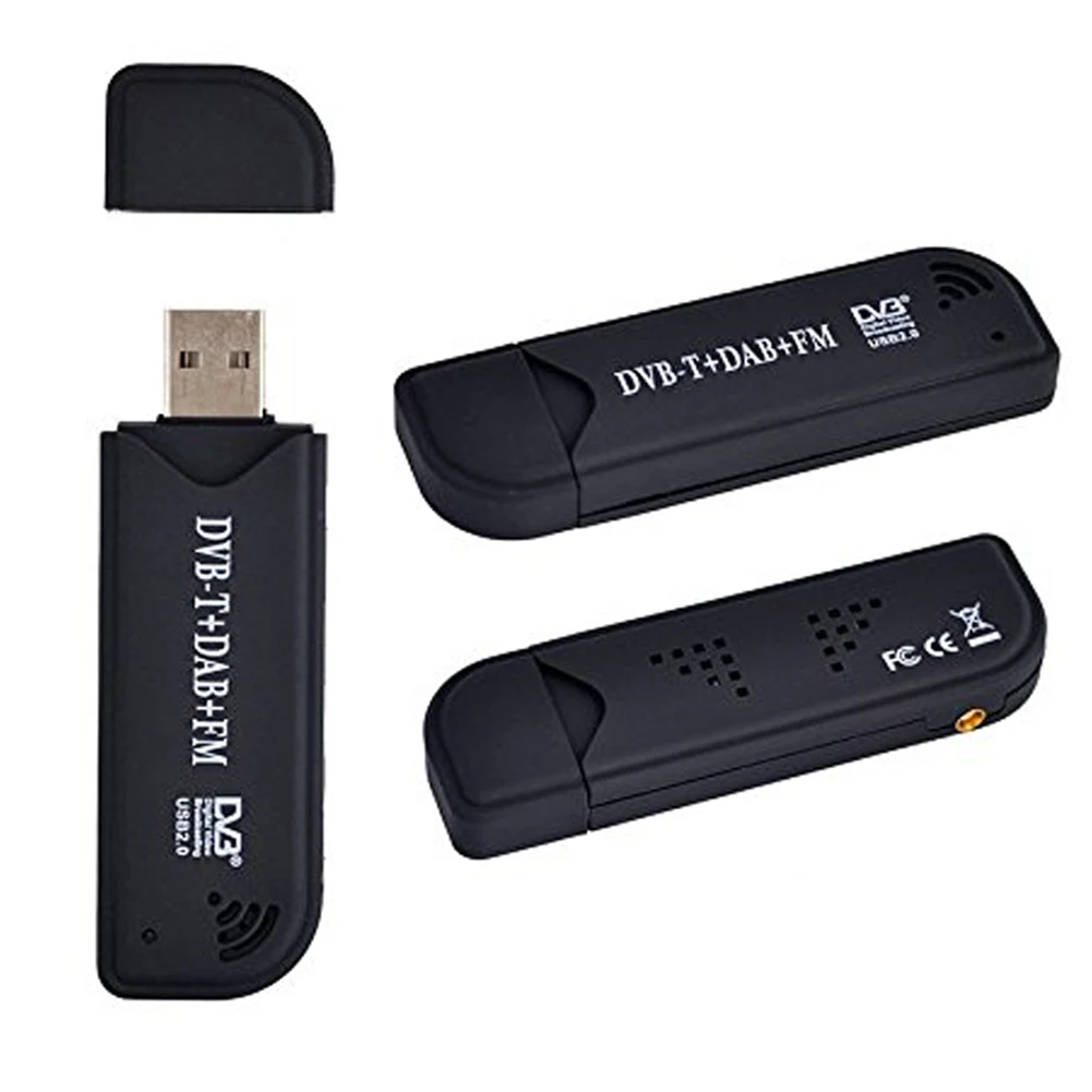 USB 2.0 стандартный цифровой DVB-T SDR + DAB FM ТВ-тюнер приемник RTL2832U FC0012 цифровое наземное