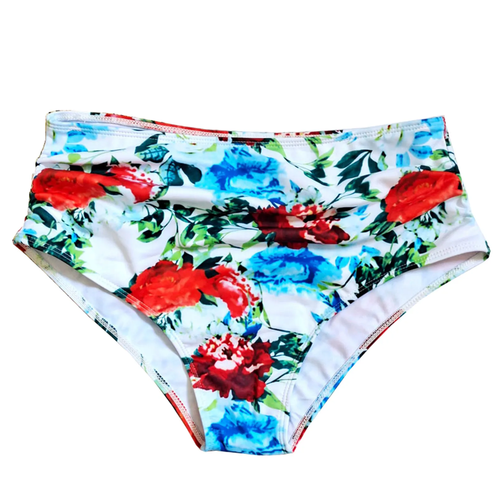 

Spring High Pants Printed Sexy Bikini Waist Hot Split Ladies Swimwears Tankinis Set Swimwears Thong swimsuit