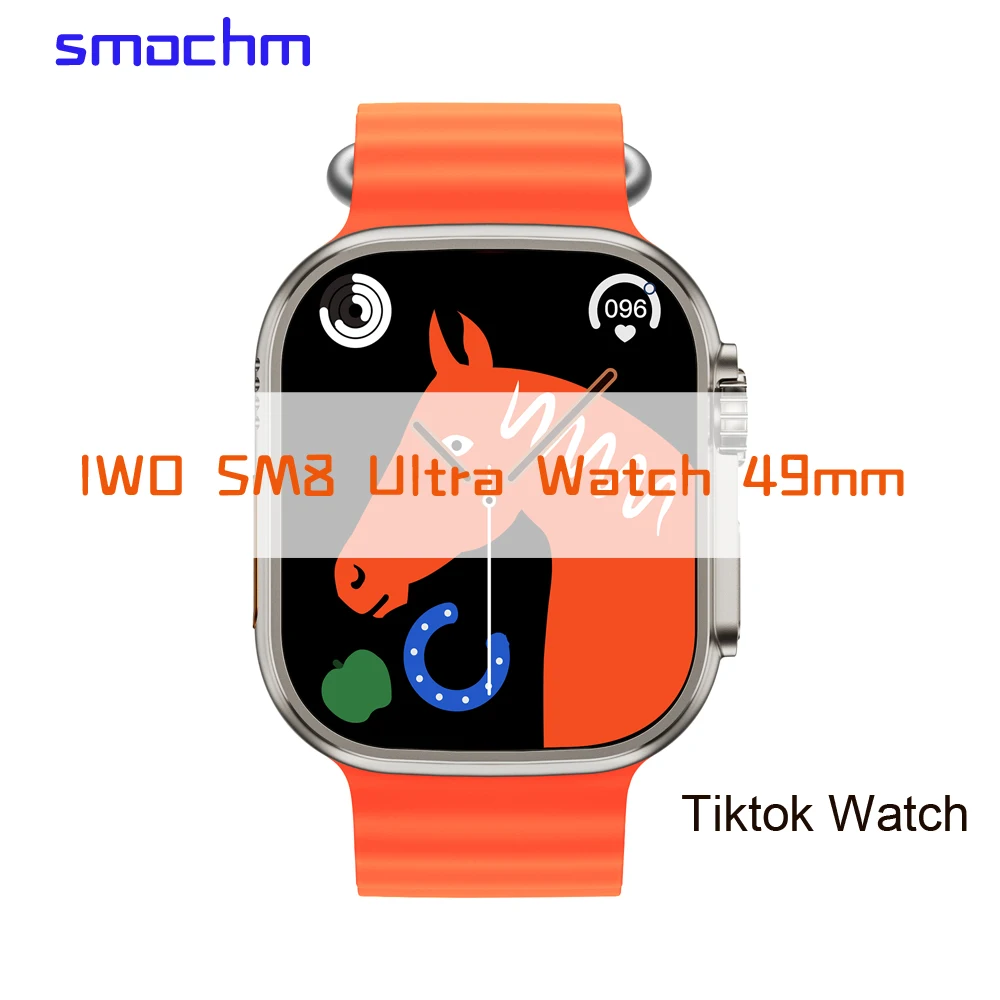 

Smochm IWO SM8 Ultra 49mm Series 8 Smart Watch Wireless Charger 2.0 Inch Bluetooth Calling PK MT8 W28Pro W68 DT8Ultra W68Plus