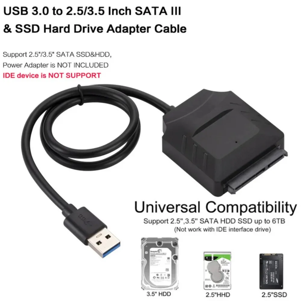 Кабель-адаптер USB к SATA Sata 2 5 поддержка 22pin 3 5/дюймов внешний жёсткий диск SSD жесткий