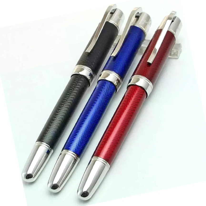 

MSS Fashion Top Quality Fountain Rollerball Ballpoint Pen Great Writer Jules Verne Black-Red-Blue With Serial Number 14873/18500