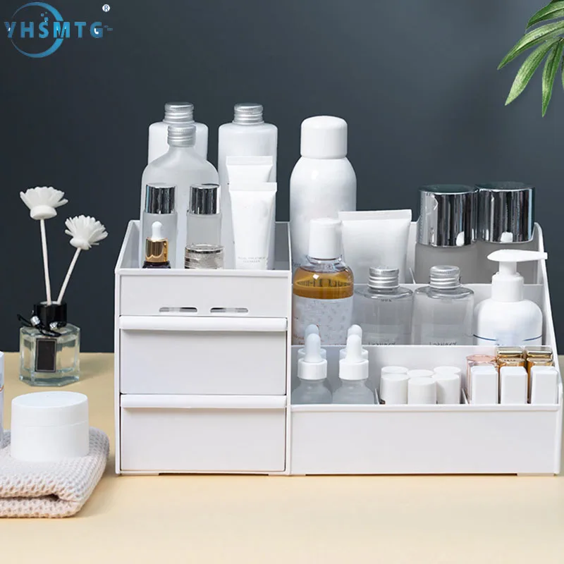 

Makeup Brush Jewelry Organizer Rotating Drawer Rotatable Earrings Desktop Organizor for Necklace Dropshipping Femeal's Gifts