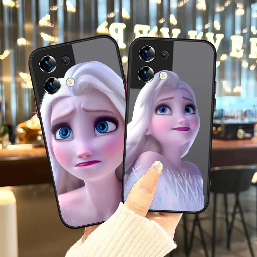 

Frozen Anime Comic Cartoon Girl Matte For OPPO Reno 7 Case For OPPO Reno 8 7 7Z 6Z 6 5 Pro Plus 4 4SE 3 2 2F 2 Z Pro Plus Cover