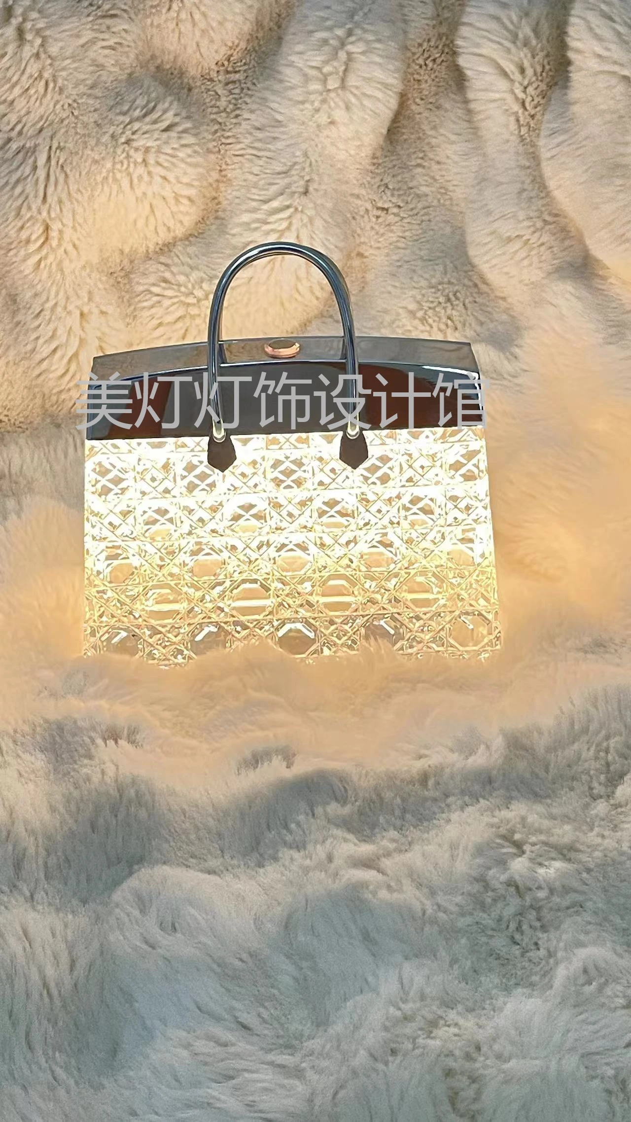 Хрустальная сумка настольная лампа модное украшение для дома искусственная