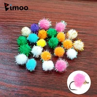 bimoo 50pcsbag 10mm mix color synthetic crystal egg fly tying material fish stimulator ball salmon sabiki attractor bait lure