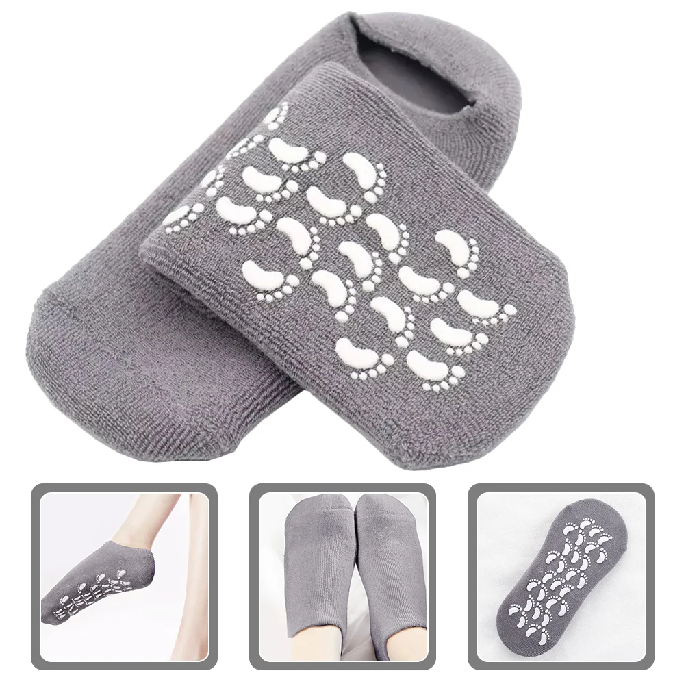 

Womens Socks Moisturizing Foot Care Boots Cracked Heel Repair Gel Dry Feet Women's