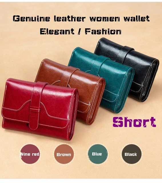 Woman Wallet Genuine Leather Wallets for Women Fashion Luxury  High Quality RFID Card Holder Purse  Female Clutch Bag 5