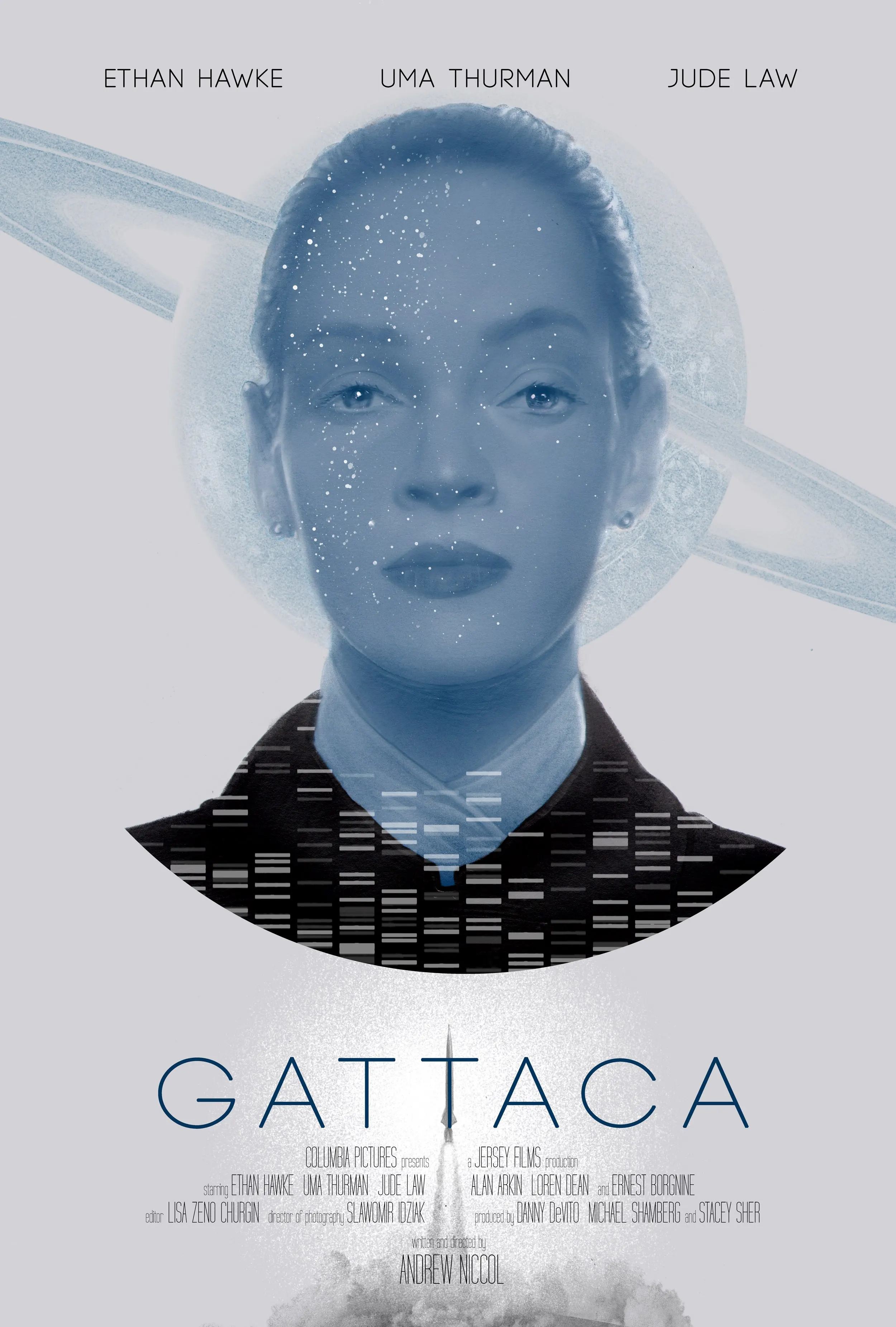 Фото Классический фильм Gattaca (1997) Шелковый плакат настенная живопись Домашний декор №4