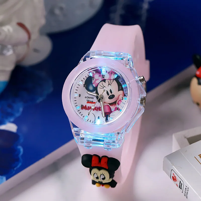 Часы Disney с Микки Маусом для мальчиков и девочек аниме студенческие кварцевые