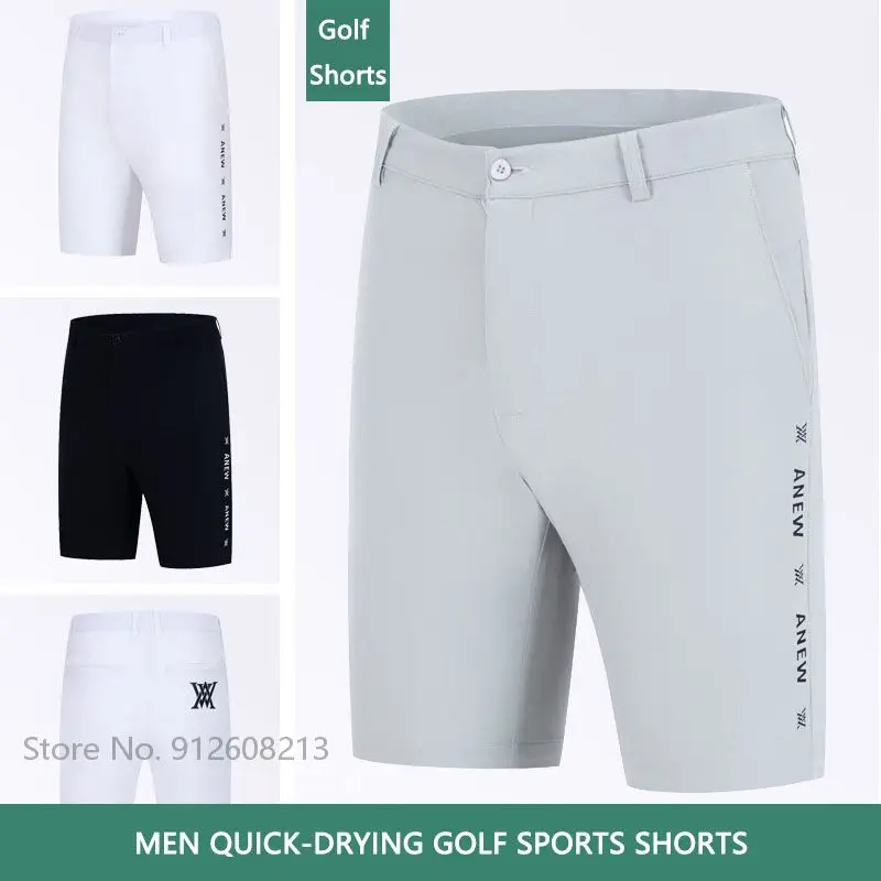 

Men Elastic Cooling Trousers Summer Outdoor Casual Golf Shorts Male Breathable Sports Shorts Man Quick-drying Golf Clothes