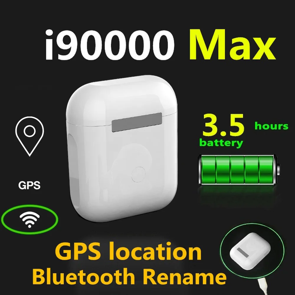 

2022 new Original I90000 MAX TWS PRO Earplug Wireless Bluetooth Headset Volume control 8D ultra Low Noise cancelling headphones