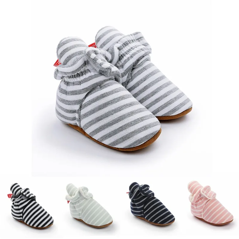 Winter Baby Cute Shoes for Girls Walk Boots Boys Star Ankle Shoes Toddlers Comfort Soft Newborns Warm Knitted Booties baby girl