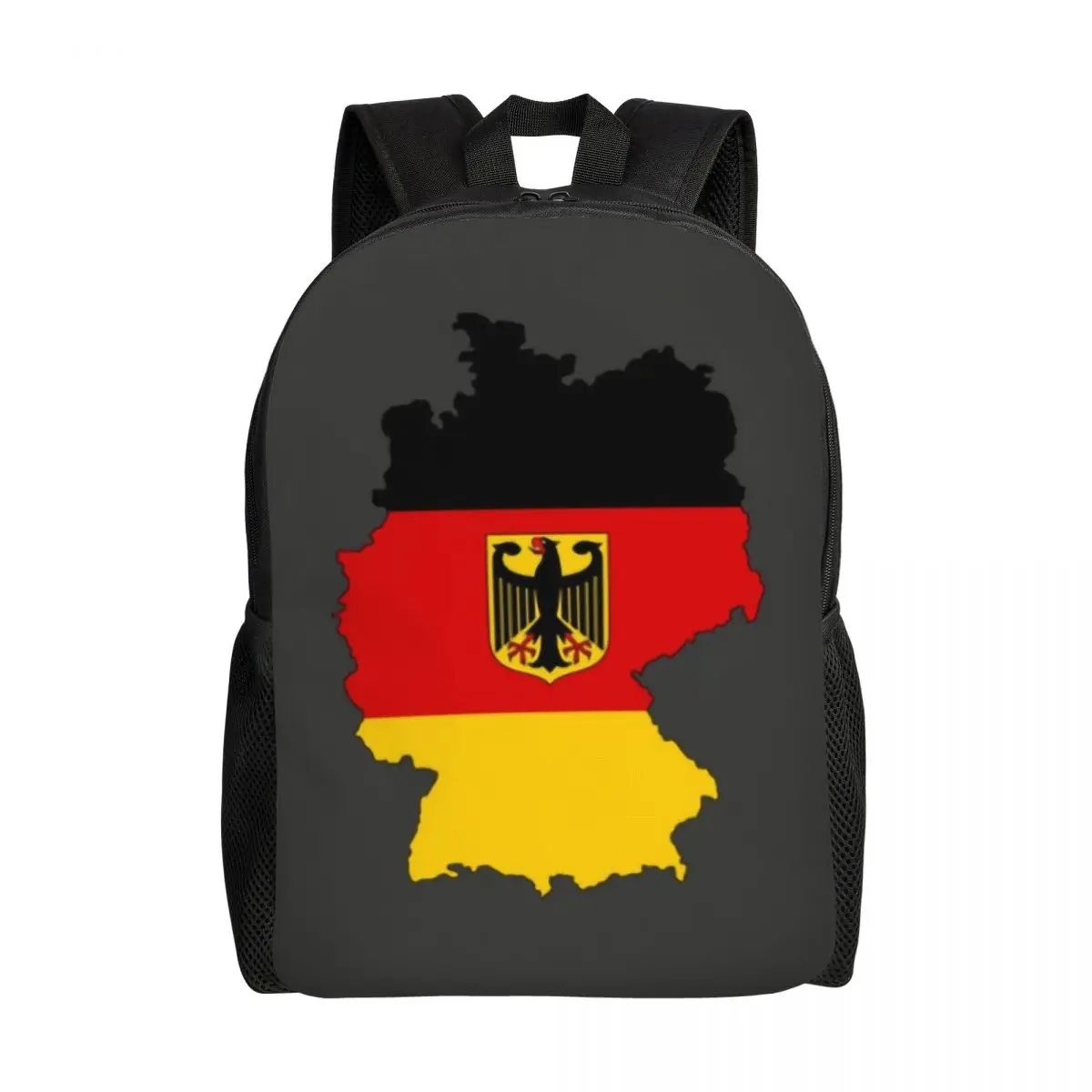 

Germany Flag Map Backpacks for Women Men School College Student Bookbag Fits 15 Inch Laptop Proud of German Bags