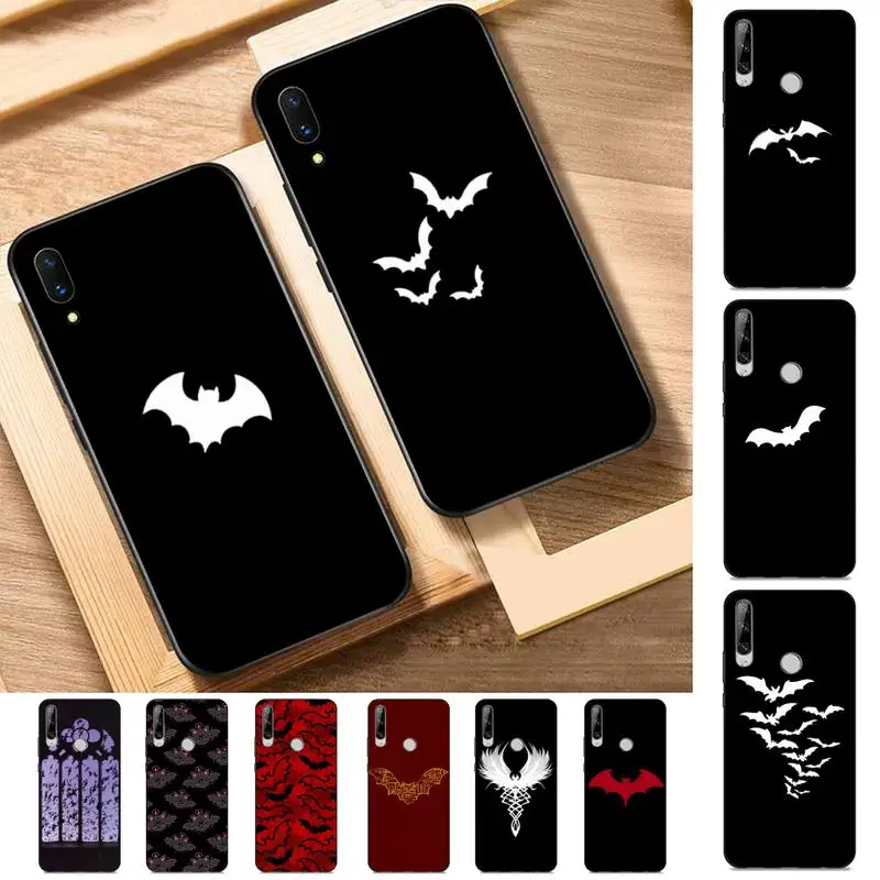 

FHNBLJ Goth Vampire Bat Gothic Grunge Phone Case for Huawei Y 6 9 7 5 8s prime 2019 2018 enjoy 7 plus